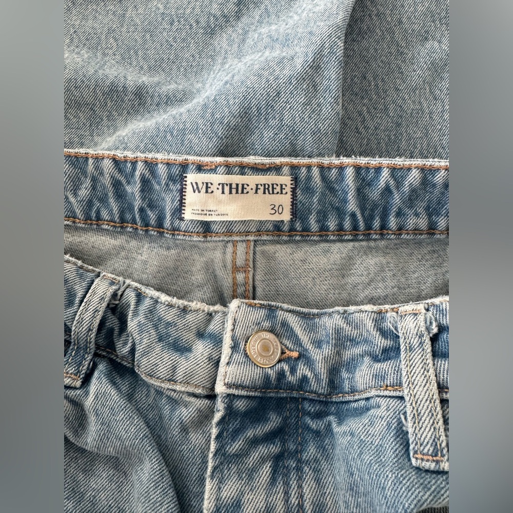 Women's Free People We The Free Deep Trance Dropped Boyfriend Jeans Size 30 - Picture 3 of 6